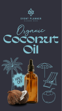 Organic Coconut Oil Facebook story Image Preview