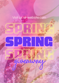 Exclusive Spring Giveaway Poster Design