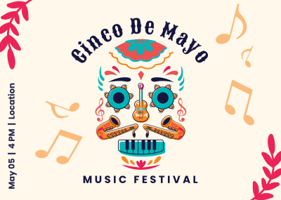 Cinco De Mayo Music Fest Postcard Image Preview