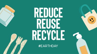 Reduce Reuse Recycle Facebook event cover Image Preview