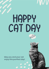 Simple Cat Day Flyer Image Preview