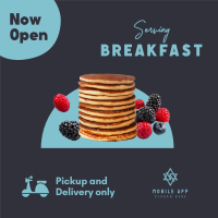 New Breakfast Restaurant Instagram Post Design