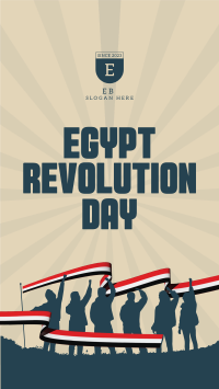 Celebrate Egypt Revolution Day Facebook Story Design