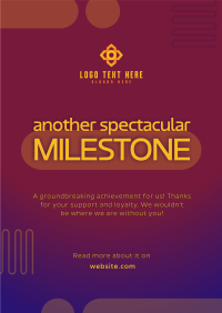 Modern Corporate Milestone Poster Preview