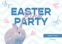 Easter Community Party Postcard Design