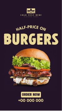 Best Deal Burgers Facebook Story Design