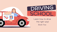 Best Driving School Facebook Event Cover Design