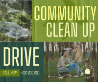 Community Clean Up Drive Facebook Post Design