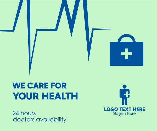 We Care for Your Health Facebook Post Design Image Preview