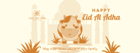 Eid Al Adha Cow Facebook Cover Design