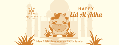Eid Al Adha Cow Facebook cover Image Preview