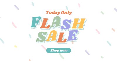 Flash Sale Multicolor Facebook ad Image Preview