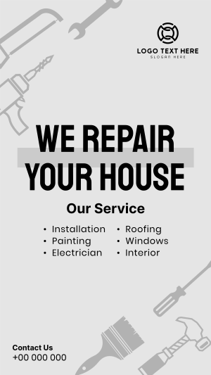 Your House Repair Facebook story Image Preview