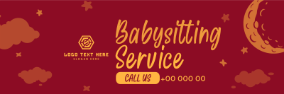 Cute Babysitting Services Twitter header (cover) Image Preview