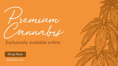 Premium Marijuana Facebook event cover Image Preview