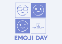 Emoji Variations Postcard Design