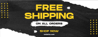 Grunge Shipping Discount Facebook cover Image Preview