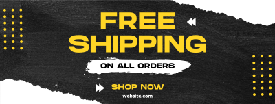 Grunge Shipping Discount Facebook cover Image Preview