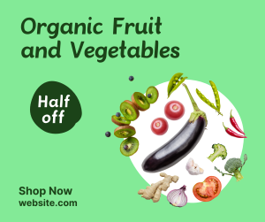 Organic Vegetables Market Facebook post
