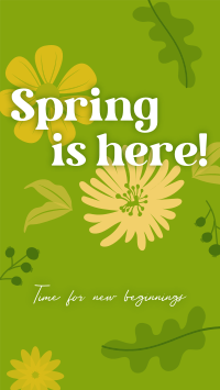 Spring New Beginnings Facebook story Image Preview