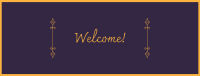 Sophisticated Welcome Facebook Cover Design