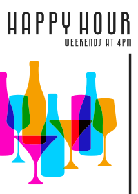 Happy Hour Poster | Happy Hour Poster Maker | BrandCrowd