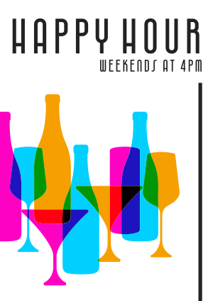 Deco Happy Hour Poster Image Preview