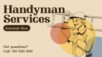 Rustic Handyman Service Facebook event cover Image Preview