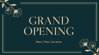 Grand Opening Elegant Floral Facebook Event Cover Image Preview