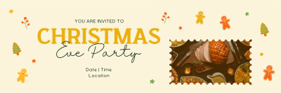 Christmas Eve Party Twitter header (cover) Image Preview