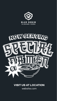 Special Ramen Serving Instagram Reel Image Preview