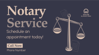 Professional Notary Services Facebook Event Cover Design