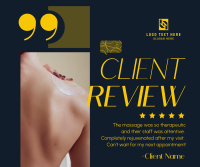 Spa Client Review Facebook post Image Preview