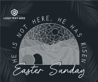 Modern Easter Sunday Facebook Post Design