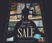 World Art Day Sale Facebook Post Design