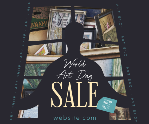 World Art Day Sale Facebook post Image Preview