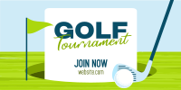 Simple Golf Tournament Twitter post Image Preview