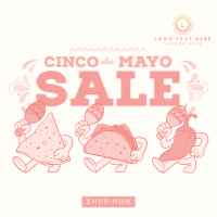 Cinco De Mayo Mascot Sale Instagram Post Preview