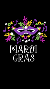 Mardi Gras Showstopper Facebook Story Design