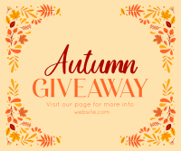 Autumn Giveaway Post Facebook Post Design