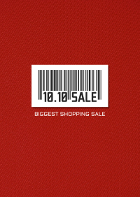10.10 Sale Barcode Flyer Image Preview