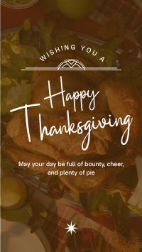 Thanksgiving Greeting Minimalist Facebook Story Image Preview