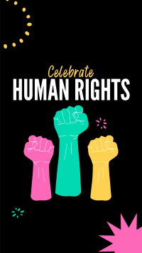 Celebrate Human rights Facebook story Image Preview