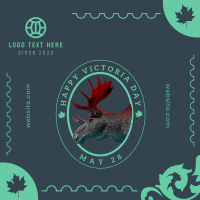 Moose Stamp Linkedin Post Design