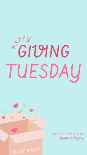Cute Giving Tuesday Facebook story Image Preview