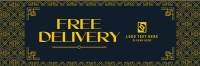 Luxury Asian Restaurant Twitter Header Design