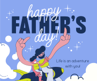 Playful Father's Day Greeting Facebook post Image Preview