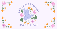 Floral Peace Dove Facebook Ad Design
