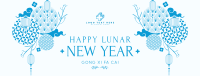 Beautiful Ornamental Lunar New Year Facebook cover Image Preview