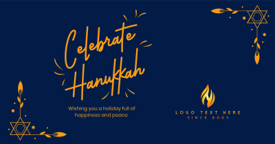 Hanukkah Holiday Facebook ad Image Preview